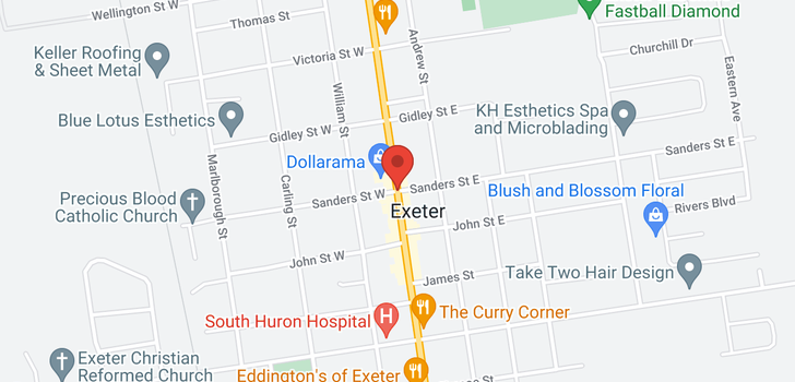 map of 200 HURON STREET E
